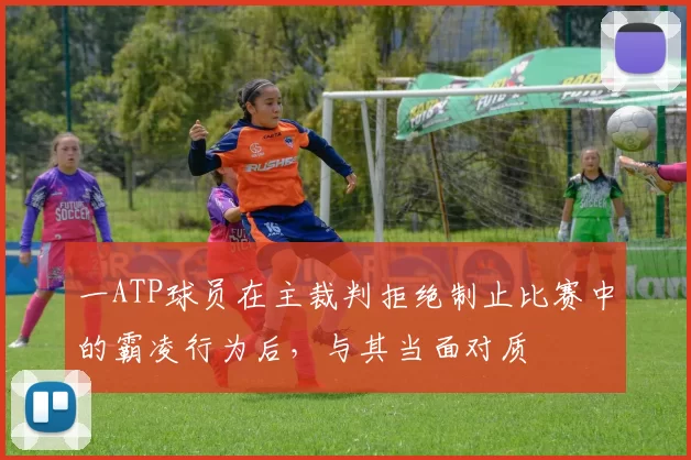 一ATP球员在主裁判拒绝制止比赛中的霸凌行为后，与其当面对质